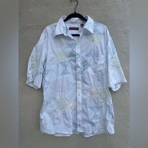 Tori Richard Honolulu Men’s XL Cotton Floral Short Sleeve Button Down